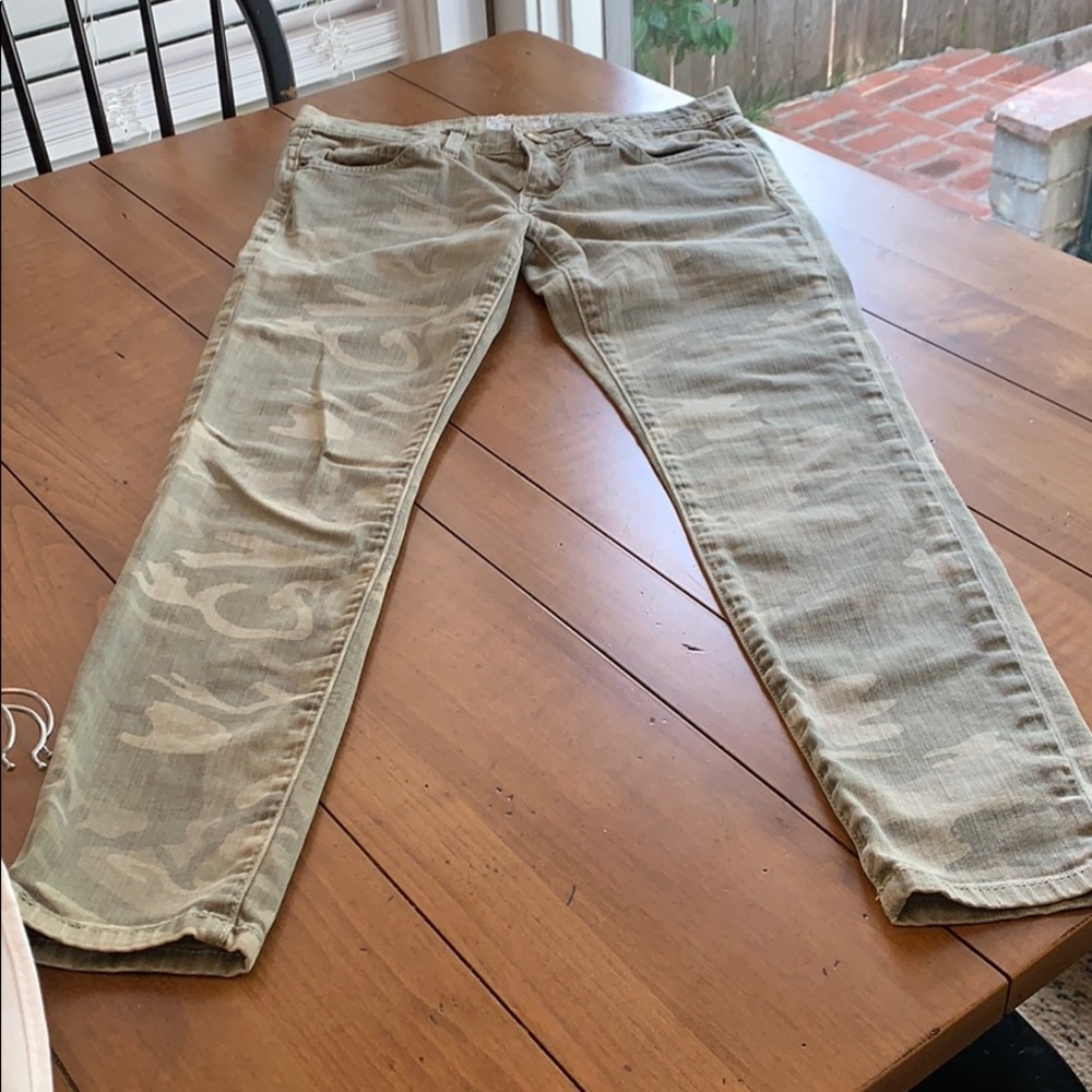 Current Elliott camo jeans